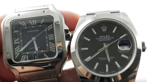 cartier santos vs rolex datejust